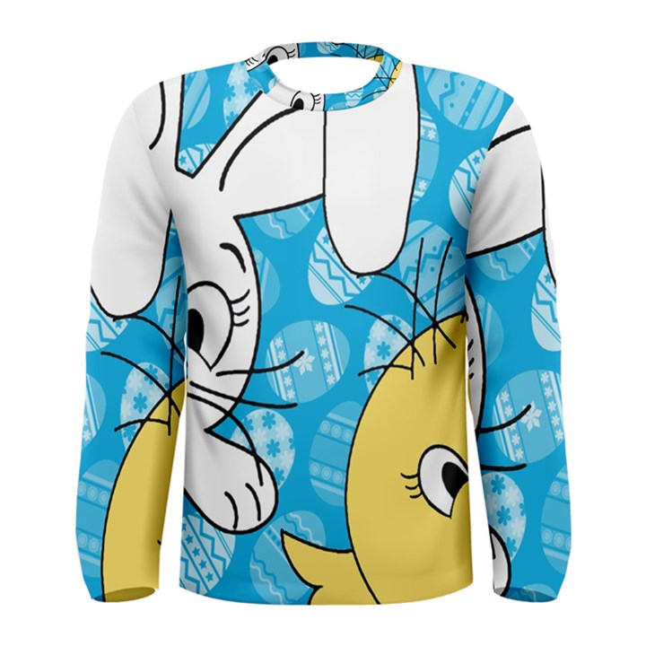 Easter bunny and chick  Men s Long Sleeve Tee