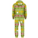 Easter - chick and tulips Hooded Jumpsuit (Men)  View2