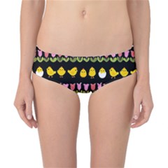 Easter - Chick And Tulips Classic Bikini Bottoms by Valentinaart