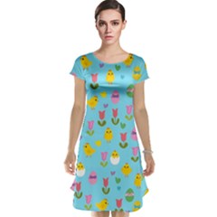 Easter - Chick And Tulips Cap Sleeve Nightdress