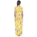 Easter - chick and tulips Short Sleeve Maxi Dress View2