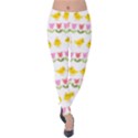 Easter - chick and tulips Velvet Leggings View1