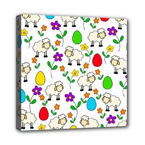 Easter Lamb Mini Canvas 8  X 8  by Valentinaart