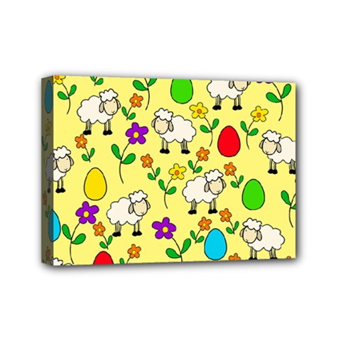 Easter Lamb Mini Canvas 7  X 5  by Valentinaart