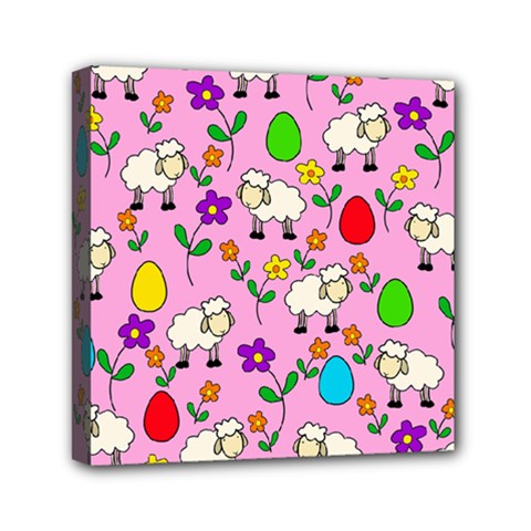 Easter Lamb Mini Canvas 6  X 6  by Valentinaart