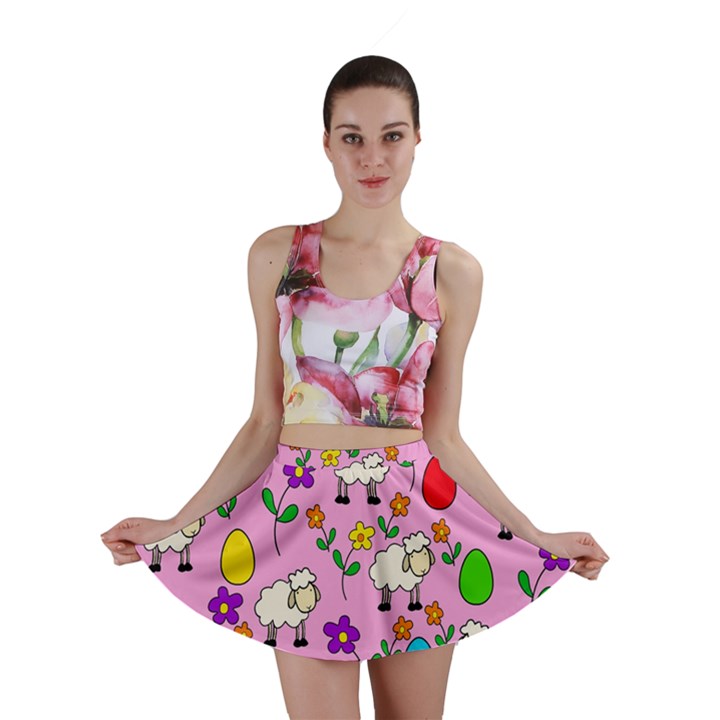 Easter lamb Mini Skirt