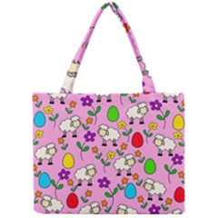 Easter Lamb Mini Tote Bag by Valentinaart