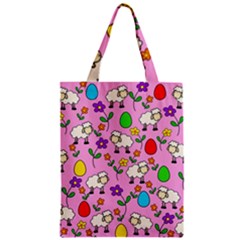 Easter Lamb Zipper Classic Tote Bag by Valentinaart