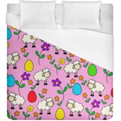 Easter Lamb Duvet Cover (king Size) by Valentinaart