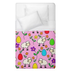 Easter Lamb Duvet Cover (single Size) by Valentinaart