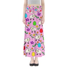 Easter Lamb Maxi Skirts by Valentinaart