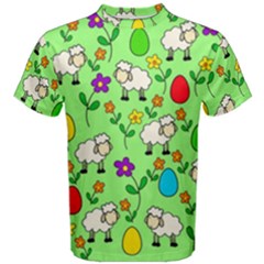 Easter Lamb Men s Cotton Tee by Valentinaart