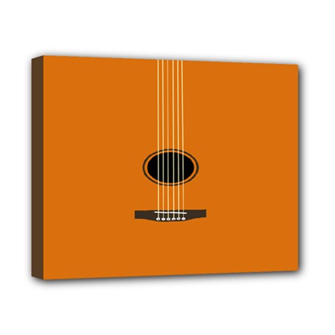 Minimalism Art Simple Guitar Canvas 10  X 8  by Mariart