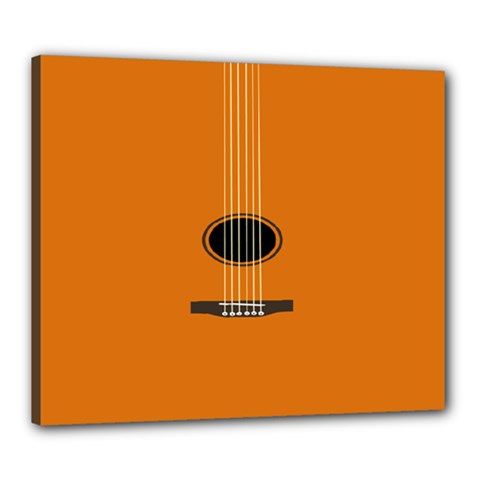 Minimalism Art Simple Guitar Canvas 24  X 20  by Mariart