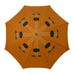 Minimalism Art Simple Guitar Golf Umbrellas by Mariart