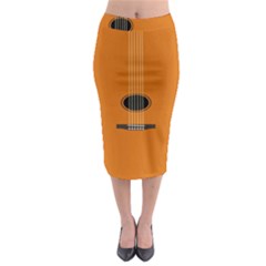 Minimalism Art Simple Guitar Midi Pencil Skirt by Mariart