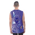 Flowers Butterflies Patterns Lines Purple Men s Basketball Tank Top View2