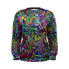 Colorful Abstract Paint Rainbow Women s Sweatshirt by Mariart