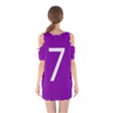 Number 7 Purple Shoulder Cutout One Piece View2