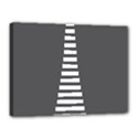 Minimalist Stairs White Grey Canvas 16  x 12  View1