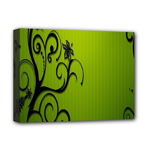 Illustration Wallpaper Barbusak Leaf Green Deluxe Canvas 16  X 12   by Mariart