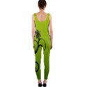 Illustration Wallpaper Barbusak Leaf Green OnePiece Catsuit View2