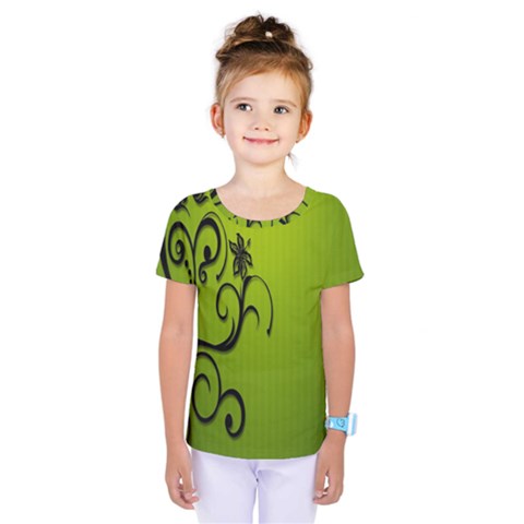 Illustration Wallpaper Barbusak Leaf Green Kids  One Piece Tee by Mariart