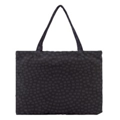 Oklahoma Circle Black Glitter Effect Medium Tote Bag by Mariart