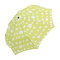 Polkadot White Yellow Folding Umbrellas View2