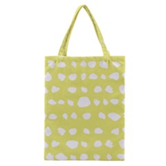 Polkadot White Yellow Classic Tote Bag by Mariart