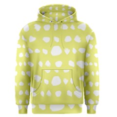 Polkadot White Yellow Men s Pullover Hoodie by Mariart