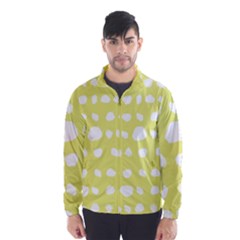 Polkadot White Yellow Wind Breaker (men) by Mariart