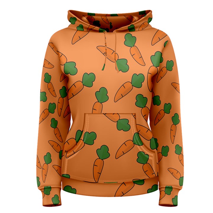 Carrot pattern Women s Pullover Hoodie