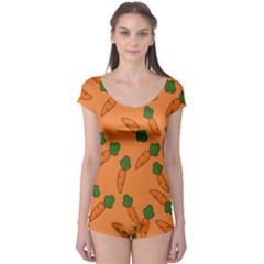 Carrot Pattern Boyleg Leotard  by Valentinaart