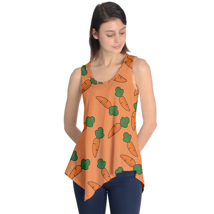 Carrot pattern Sleeveless Tunic