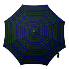 Split Diamond Blue Green Woven Fabric Hook Handle Umbrellas (medium) by Mariart