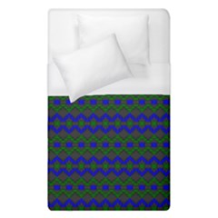 Split Diamond Blue Green Woven Fabric Duvet Cover (single Size) by Mariart