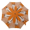 Rocket Space Ship Orange Hook Handle Umbrellas (Small) View1