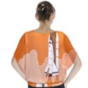 Rocket Space Ship Orange Blouse View2