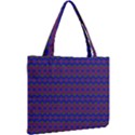 Split Diamond Blue Purple Woven Fabric Mini Tote Bag View2