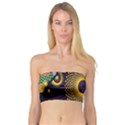 Polka Dot Circle Leaf Flower Floral Yellow Purple Red Star Bandeau Top View1