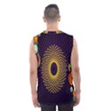 Polka Dot Circle Leaf Flower Floral Yellow Purple Red Star Men s Basketball Tank Top View2