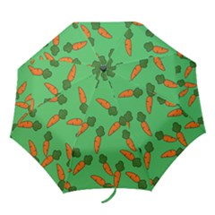 Carrot Pattern Folding Umbrellas by Valentinaart