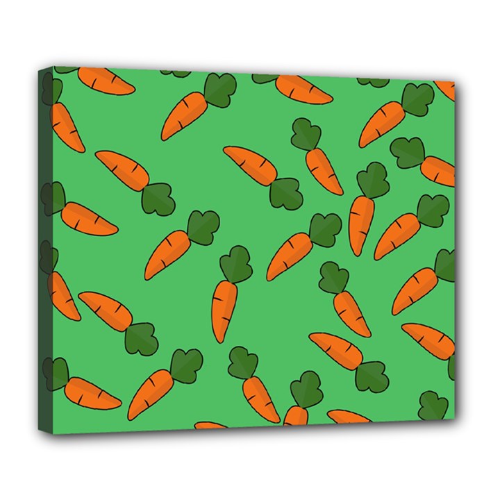 Carrot pattern Deluxe Canvas 24  x 20  