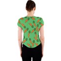 Carrot pattern Crew Neck Crop Top View2