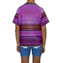 Stripes Line Red Purple Kids  Short Sleeve Swimwear View2