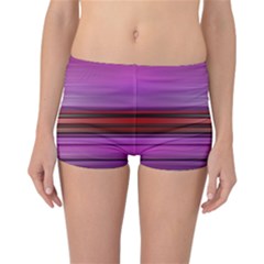 Stripes Line Red Purple Reversible Bikini Bottoms by Mariart