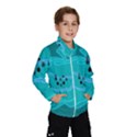 Xray Worms Fruit Apples Blue Wind Breaker (Kids) View1