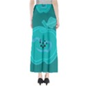 Xray Worms Fruit Apples Blue Maxi Skirts View2