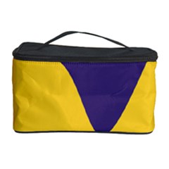 Purple Yellow Wave Cosmetic Storage Case by Mariart